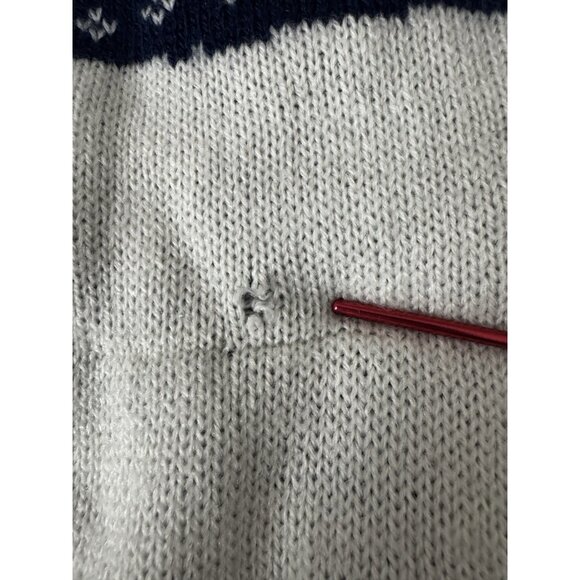 Mens Ugly Christmas Sweater 2XL Wolves Reindeer Moon Holiday Winter Cozy Funny - Picture 5 of 9